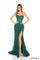 Prom Dresses Fitted Long Formal Lace Corset Prom Dress Emerald