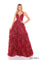 Prom Dresses Prom Glitter A Line Long Tiered Formal Dress Wine