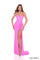 Prom Dresses Prom Fitted Beaded Long Formal Slit Dress Barbie Pink
