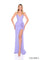 Prom Dresses Prom Fitted Beaded Long Formal Slit Dress Lilac