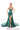 Prom Dresses Slit Fitted Long Formal Beaded Prom Dress Emerald