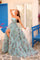 Prom Dresses Floral Long Ball Gown A Line Prom Dress Light Blue/Multi