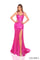 Prom Dresses Prom Long Metallic Mermaid Slit Formal Dress Fuchsia
