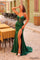 Prom Dresses Long Mermaid Fit Glitter Formal Corset Prom Dress Emerald
