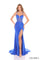 Prom Dresses Long Mermaid Fit Glitter Formal Corset Prom Dress Royal Blue
