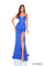PromDresses Glitter Mermaid Fit Long Formal Corset Prom Dress Royal Blue