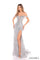 Prom Dresses Fitted Sequin Long Formal Prom Dress Silver