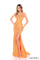 Prom Dresses Long Lace 3D Sequin Formal Prom Dress Orange