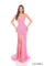 Prom Dresses Sequin Fitted Slit Formal Long Prom Dress Hot Pink/Electric Pink/Silver
