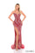 Prom Dresses Sequin Fitted Slit Formal Long Prom Dress Red/Gold/Silver