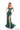 Prom Dresses Long Formal Fitted Slit Lace Prom Dress Emerald