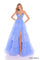 Prom Prom Long Ball Gown Beaded Slit Dress Periwinkle