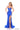 Prom Dresses Fitted Lace Long Slit Formal Prom Dress Royal Blue