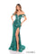 Prom Dresses Long Prom Fitted Slit Formal Sequin Dress Emerald