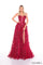Prom Dresses Prom A Line Slit Formal 3D Sequin Dress Wine