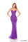 Prom Dresses Long Prom Formal Floral Lace Mermaid Dress Purple