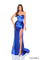 Prom Dresses Long Fitted Formal Slit Pleated Prom Dress   Royal Blue