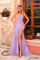 Prom Dresses Prom Long Formal Fitted Glitter Dress Lilac