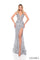 Prom Dresses Prom Long Fitted Sequin Slit Formal Dress Silver