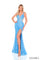 Prom Dresses Prom Long Fitted Sequin Slit Formal Dress Turquoise
