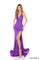 Prom Dresses Fitted Prom Long Formal Slit Dress Purple