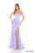 Prom Dresses Fitted Corset Long Formal Slit Prom Dress Periwinkle