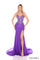 Prom Dresses Formal Long Fitted Slit Beaded Prom DressPurple