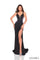 Prom Dresses Prom Fitted Long Formal Beaded Print Dress Black/Multi