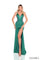 Prom Dresses Prom Fitted Long Formal Beaded Print Dress Emerald