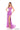 Prom Dresses Prom Long Fitted Formal Sequin Print Slit Dress Magenta