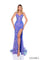 Prom Dresses Prom Long Fitted Formal Sequin Print Slit Dress Royal Blue