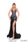 Prom Dresses  Long Fitted Formal Beaded Floral Prom Dress Black