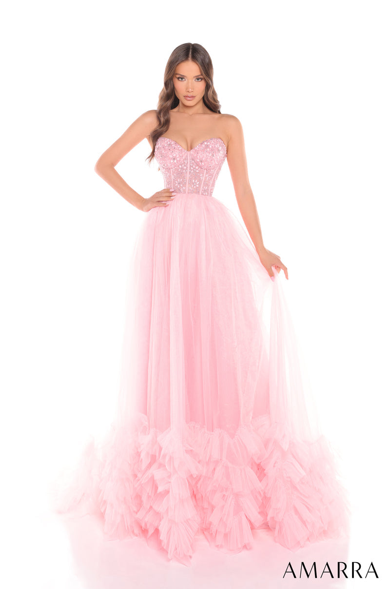 Prom Dresses Prom Long Ball Gown Formal Beaded Dress Light Pink