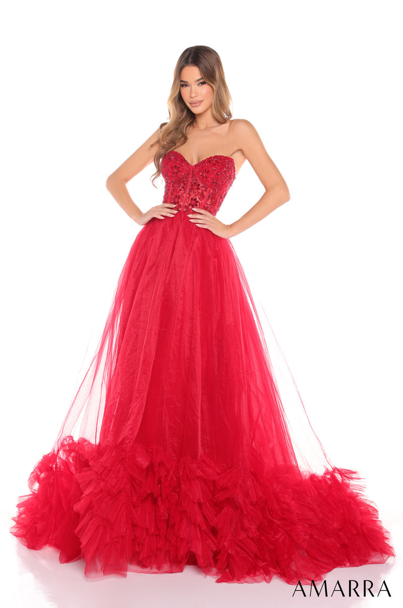Prom Dresses Prom Long Ball Gown Formal Beaded Dress Red