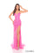 Prom Dresses Prom Sequin Fitted Long Formal Metallic Dress Fuchsia