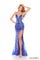 Prom Dresses Prom Sequin Fitted Long Formal Metallic Dress Royal Blue
