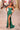 Prom Dresses Fitted Sequin Long Formal Slit Prom Dress Emerald