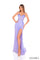 Prom Dresses Fitted Sequin Long Formal Slit Prom Dress Lavender