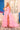 Prom Dresses Ruffle Long Ball Gown Beaded Slit Prom Dress Candy Pink