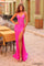 Prom Dresses Prom Long Mermaid Fit Formal Beaded Dress Bright Fuchsia