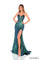 Prom Dresses Prom Fitted Sequin Print Long formal Dress Emerald