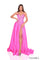 Prom Dresses Prom A Line Formal Long Beaded Print Dress Fuchsia