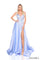 Prom Dresses Prom A Line Formal Long Beaded Print Dress Periwinkle