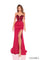 Prom Dresses Prom Long Fitted Mirror Beaded Formal Dress Wine