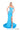 Prom Dresses Beaded Slit Long Formal Fitted Evening Prom Dress Turquoise