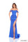 Prom Dresses Peated Long Formal Glitter 3D Floral Prom Dress Royal Blue