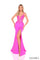 Prom Dresses Glitter Prom Fitted Long Formal Sequin Corset Dress Fuchsia