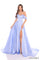 Prom Dresses A Line Beaded Long Formal Slit Prom Dress Periwinkle