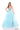Prom Dresses Long Ball Gown Beaded Ruffle Prom Slit Dress Light Blue/Multi