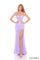 Prom Dresses Prom Long Fitted Slit Floral Lace Formal Dress Lilac